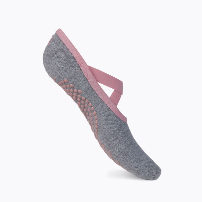 Gaiam women's yoga socks anti-slip grey 63755 2