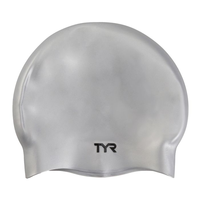 TYR Wrinkle-Free Silicone swimming cap grey LCS 2