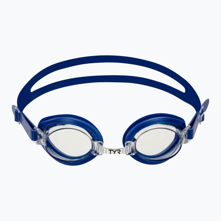 TYR Qualifier clear/blue/blue swimming goggles 2