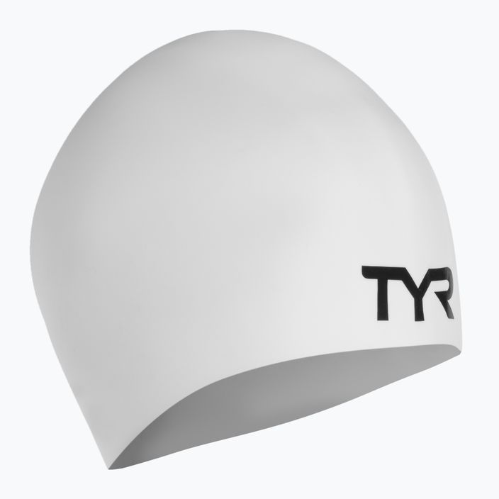 TYR Wrinkle-Free swimming cap white LCSL_100