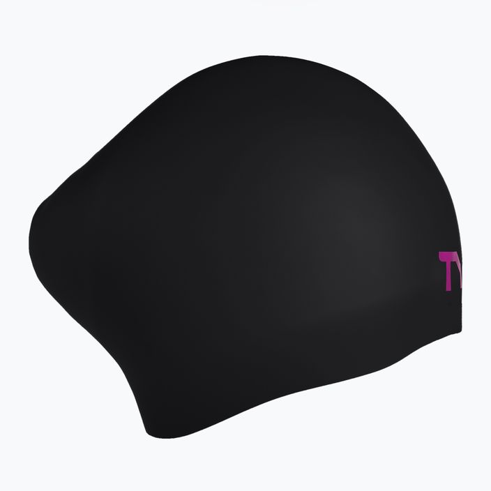TYR Wrinkle-Free swimming cap black/pink LCSLB_121 2