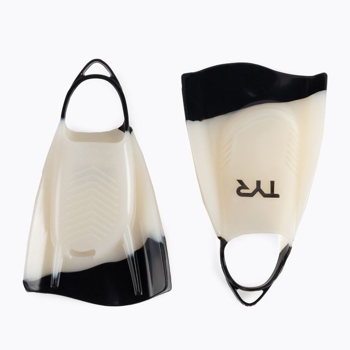 TYR Hydroblade swimming fins white and black LFHYD 2