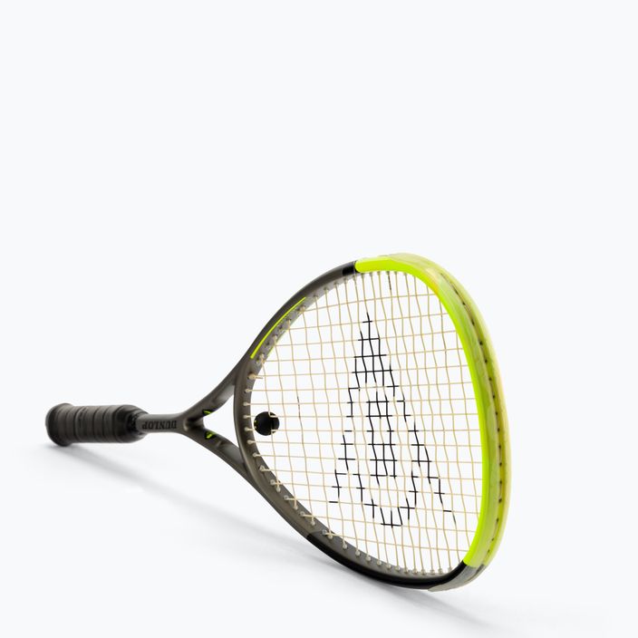 Squash racket Dunlop Sq Blackstorm Graphite 5 0 grey-yellow 773360 2
