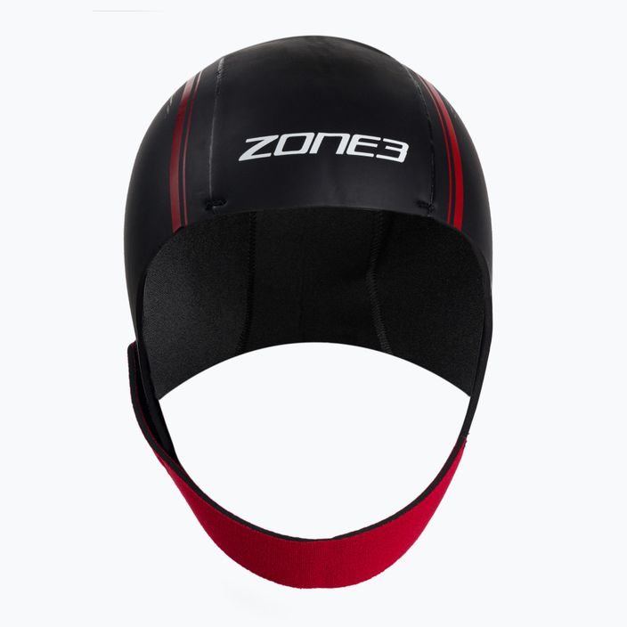 ZONE3 Neoprene Swim Cap Red/Black NA18UNSC108