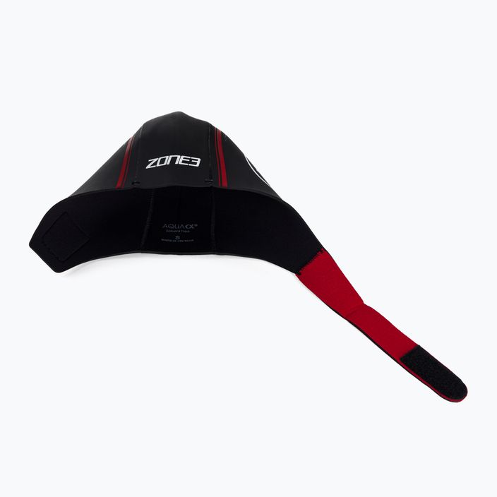 ZONE3 Neoprene Swim Cap Red/Black NA18UNSC108 5