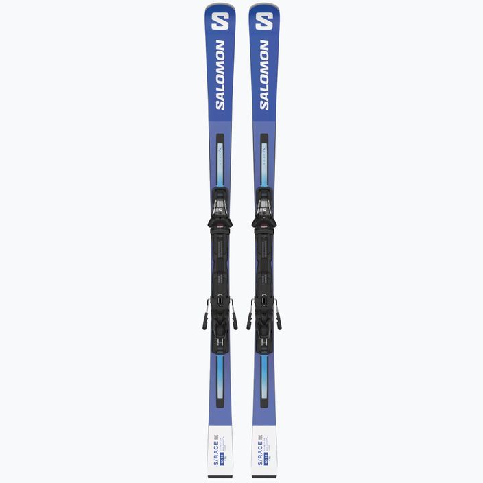 Salomon S Race GS 10 + M12 GW blue and white downhill skis L47038300 10