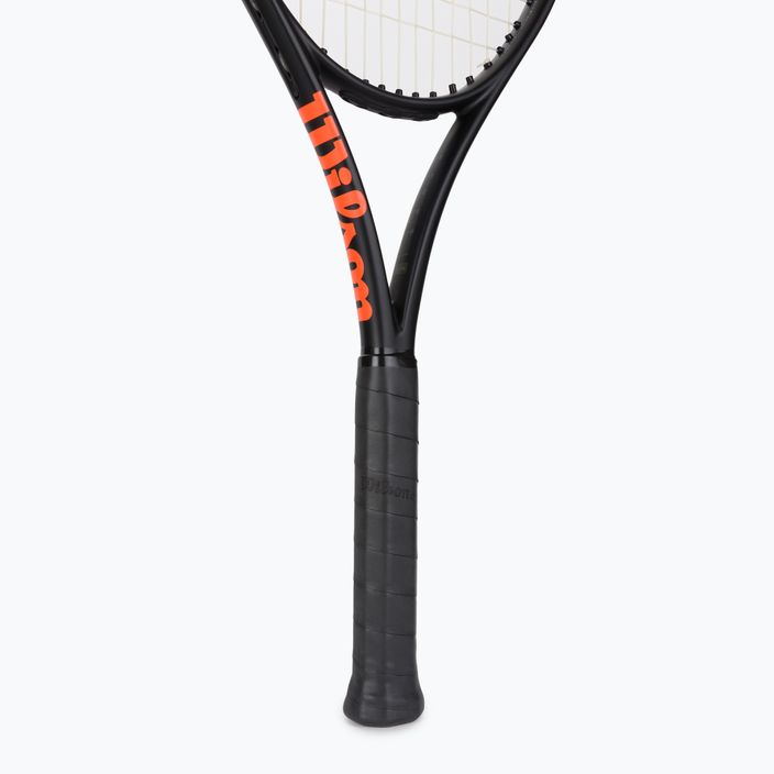 Wilson Burn 100 V4.0 tennis racket black and orange WR044710U 4