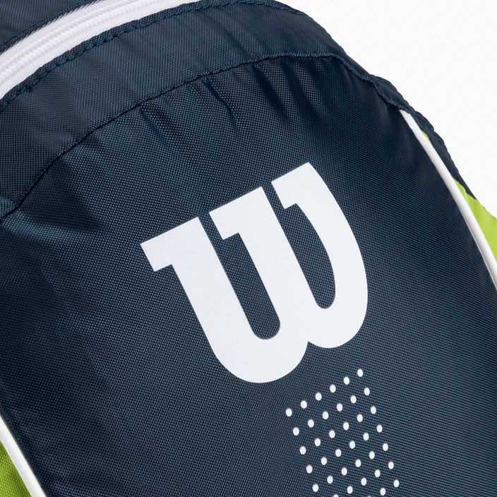 Wilson Junior children's tennis backpack navy blue and green WR8012902 5