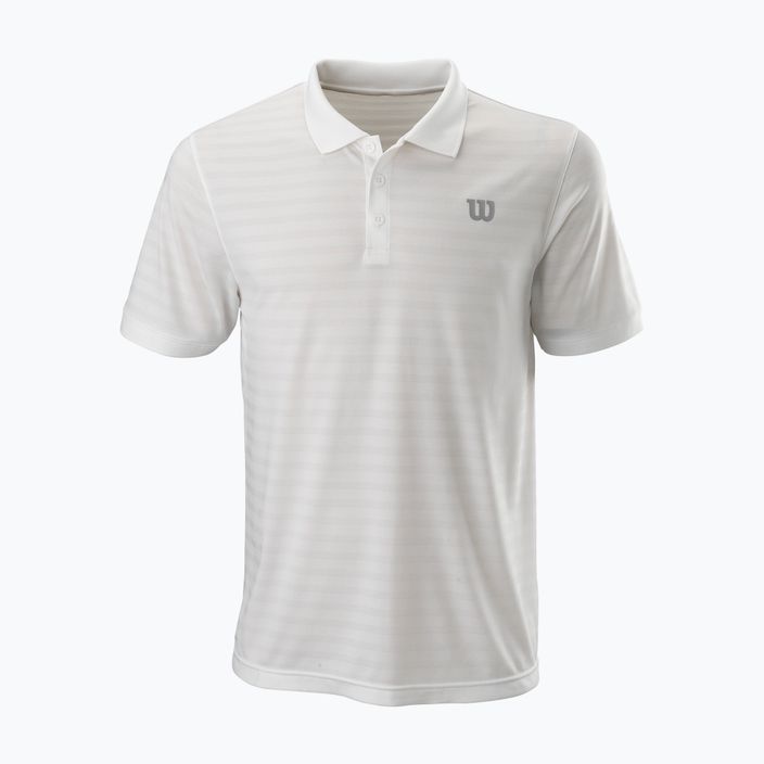 Men's tennis shirt Wilson Stripe Polo white WRA789703