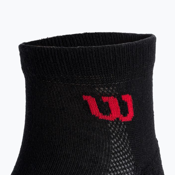 Wilson Quarter men's tennis socks 3 pairs black WRA803102 4