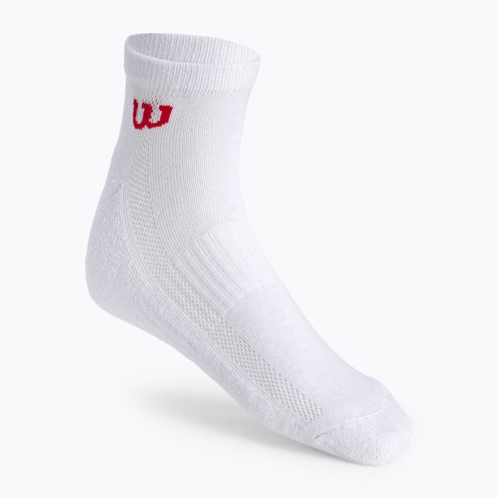 Wilson Quarter men's tennis socks 3 pairs white WRA803101 2
