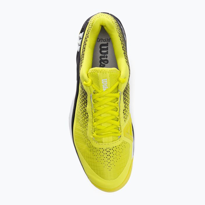 Wilson Rush Pro 4.0 Clay men's tennis shoes black and yellow WRS329450 6