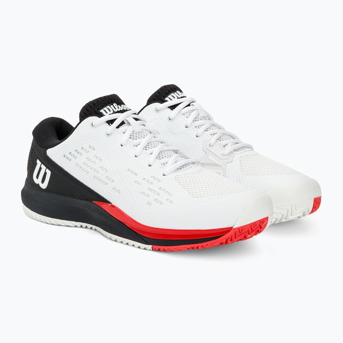 Men's tennis shoes Wilson Rush Pro Ace white/red/poppy red 4