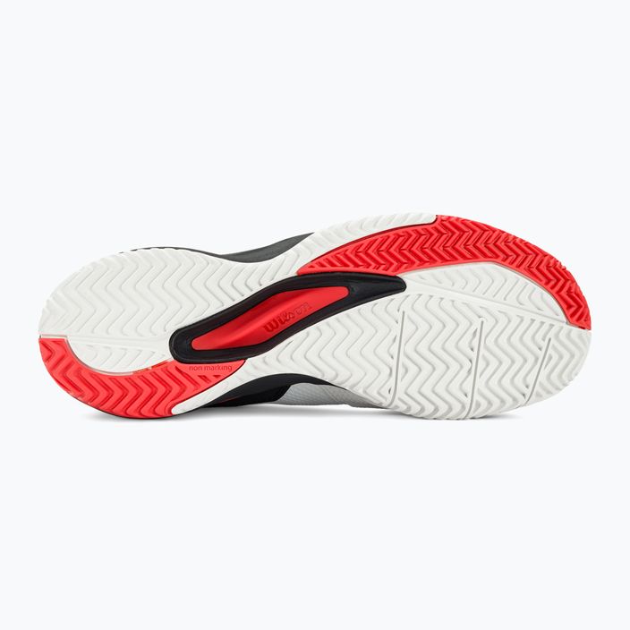 Men's tennis shoes Wilson Rush Pro Ace white/red/poppy red 5