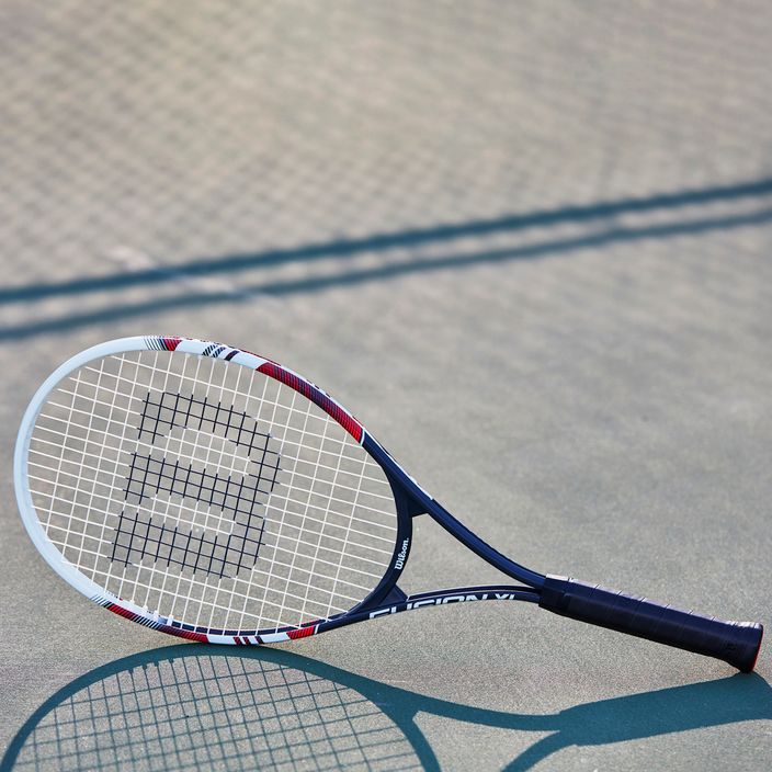 Wilson Fusion XL tennis racket black and white WR090810U 7