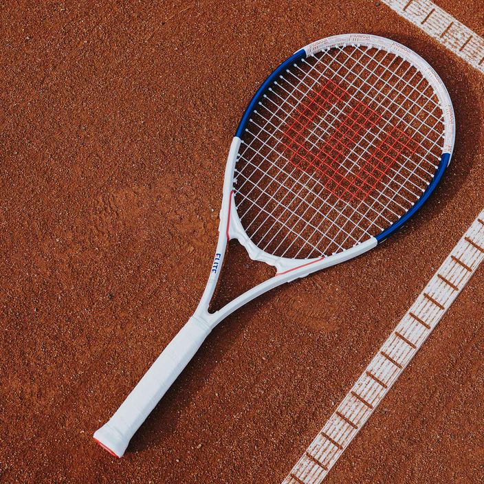 Wilson Roland Garros Elite tennis racket white and blue WR086110U 9