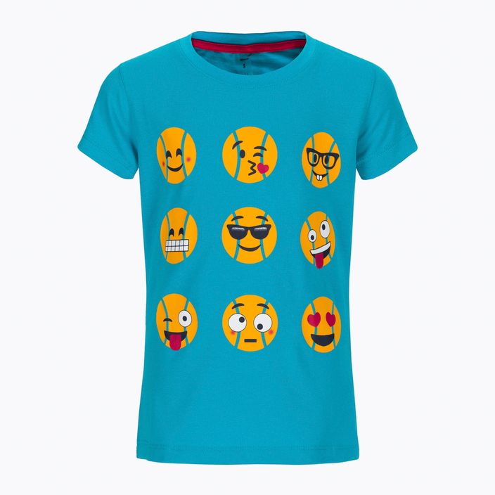 Children's tennis shirt Wilson Emoti-Fun Tech Tee blue WRA807903