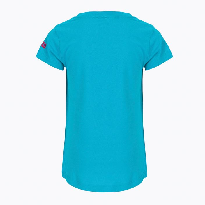 Children's tennis shirt Wilson Emoti-Fun Tech Tee blue WRA807903 2