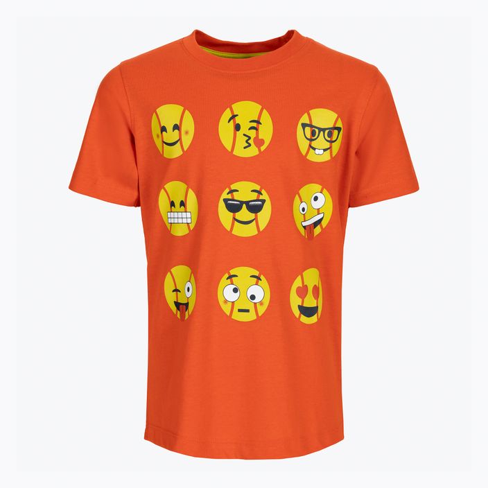 Children's tennis shirt Wilson Emoti-Fun Tech Tee orange WRA807403