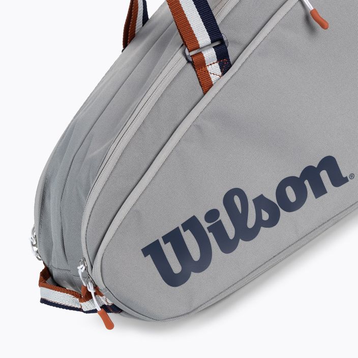 Wilson Team 6 Pack Rolland Garros tennis bag grey WR8019101001 5