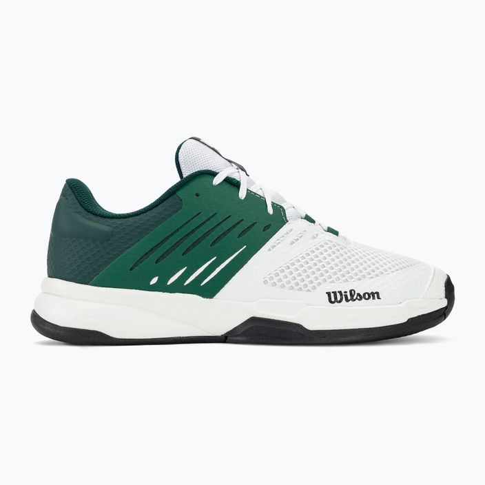 Men's tennis shoes Wilson Kaos Devo 2.0 white/evergreen 2
