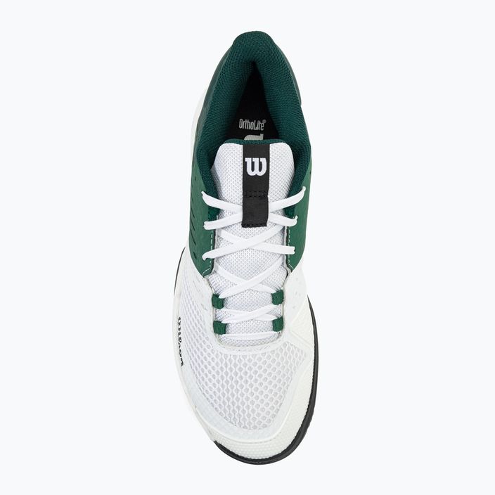 Men's tennis shoes Wilson Kaos Devo 2.0 white/evergreen 6