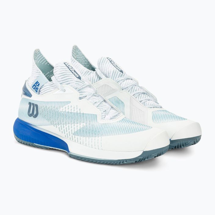 Men's tennis shoes Wilson Kaos Rapide STF Clay white/sterling blue/china blue 4