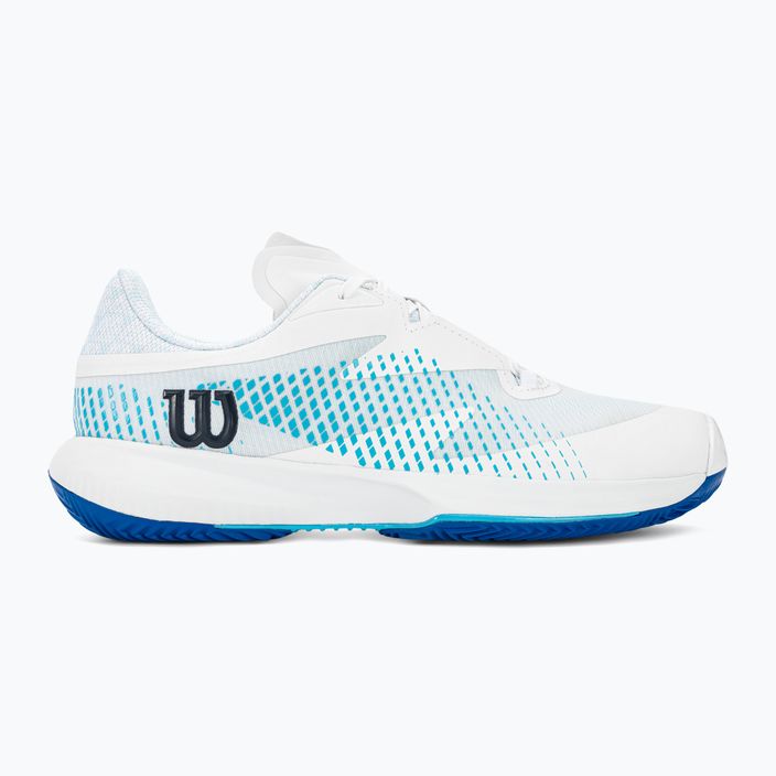 Men's tennis shoes Wilson Kaos Swift 1.5 Clay white/blue atoll/lapis blue 2