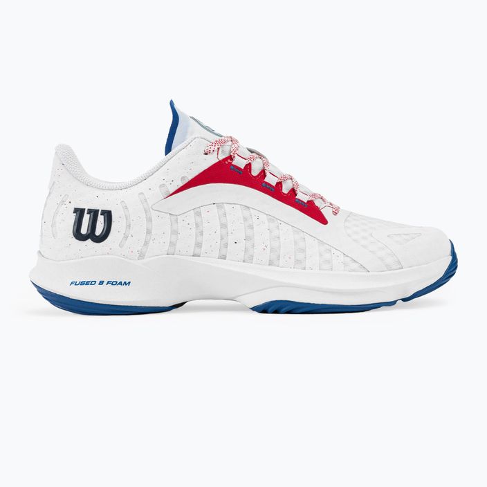 Men's padel shoes Wilson Hurakn Pro white/wilson red/deja vu blue 2