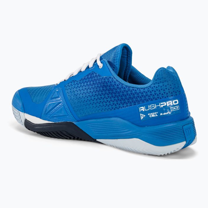 Wilson Rush Pro 4.0 Clay men's tennis shoes french blue/white/navy blazer 4