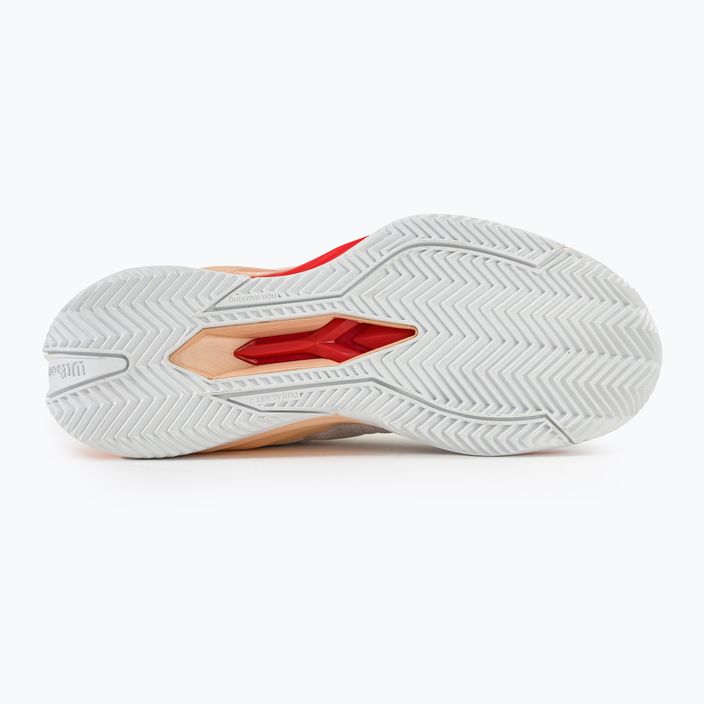 Women's tennis shoes Wilson Rush Pro 4.0 Clay white/peach parfait/infrared 4