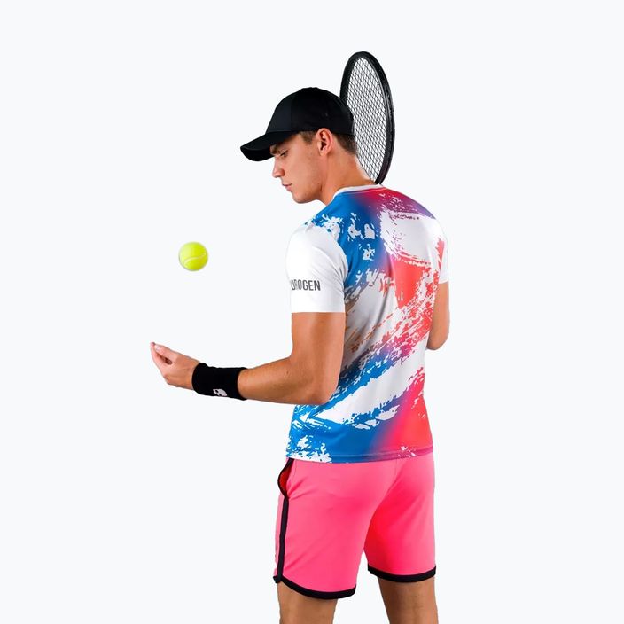 Men's tennis shirt HYDROGEN Brush Tech white T00516001 4