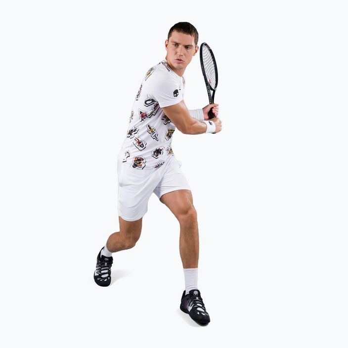 Men's tennis shirt HYDROGEN Tattoo Tech white T00504001 2