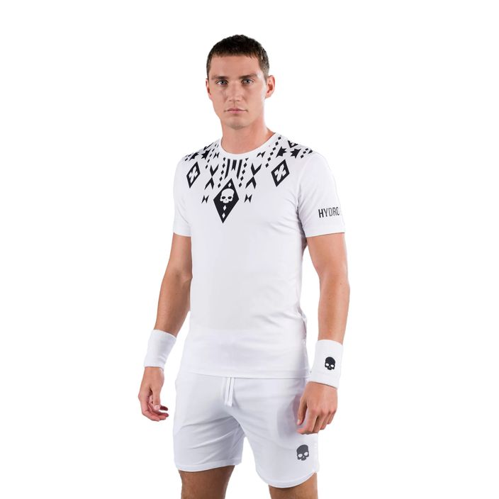 Men's HYDROGEN Tribal Tech tennis shirt white T00530001