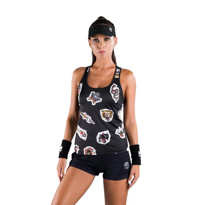 Women's tennis shirt HYDROGEN Tattoo Tech black T01525007