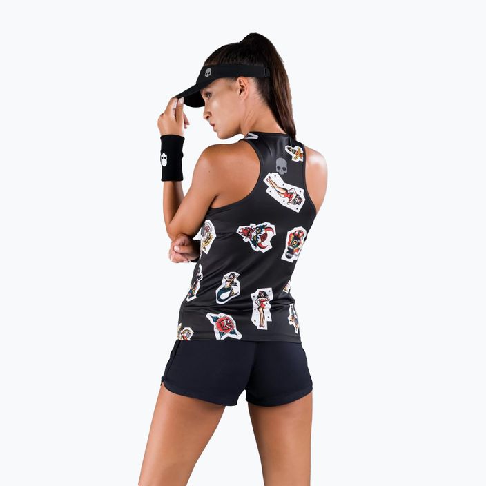 Women's tennis shirt HYDROGEN Tattoo Tech black T01525007 4