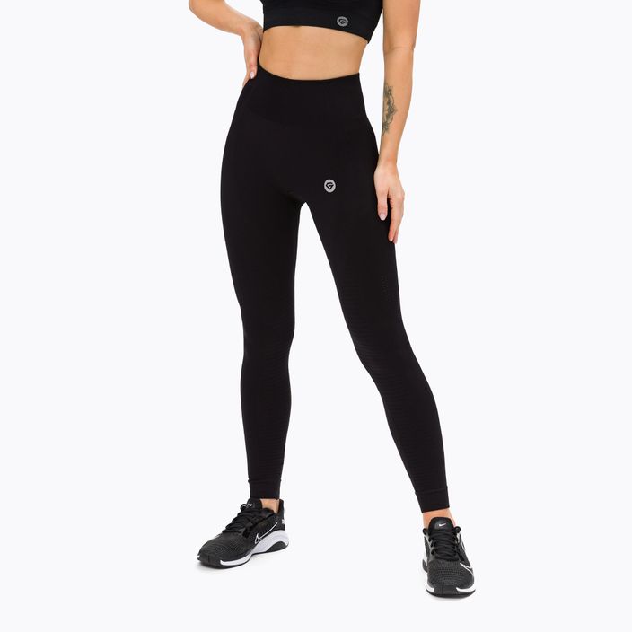 Women's training leggings Gym Glamour seamless black 195
