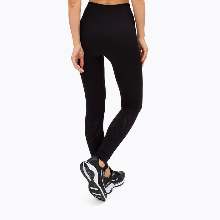 Women's training leggings Gym Glamour seamless black 195 3