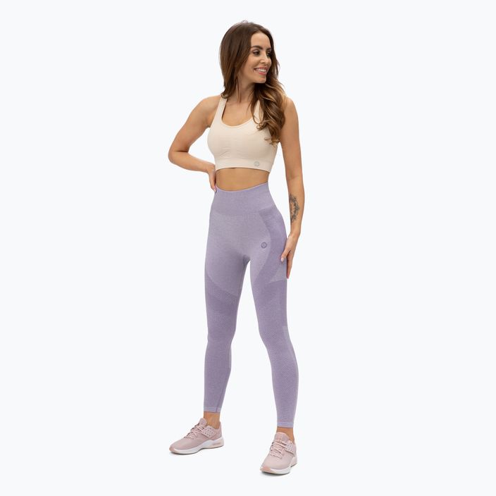 Women's training leggings Gym Glamour Lavender Fusion 335 2