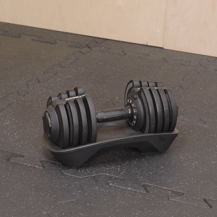 TREXO adjustable dumbbell TXO-B4W003 18 kg black 7