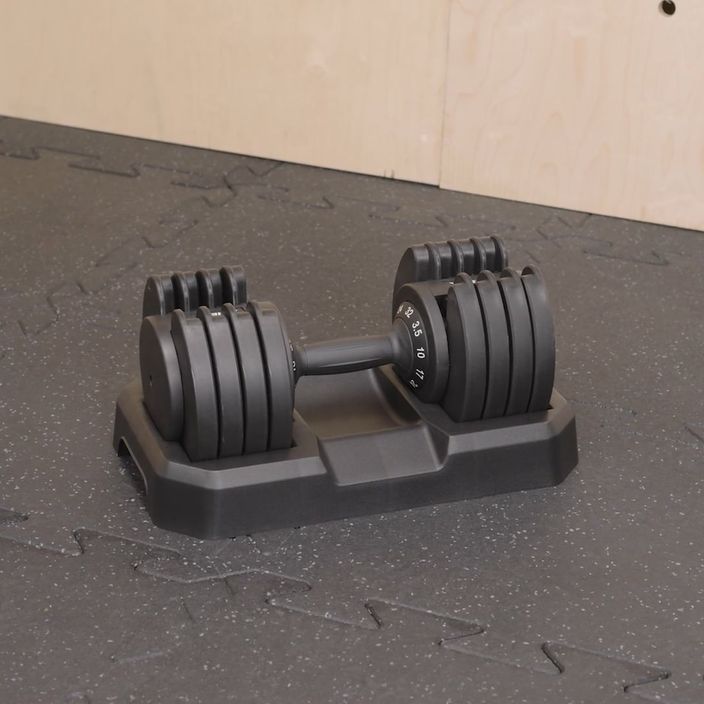 TREXO adjustable dumbbell TXO-B4W005 32 kg black 7