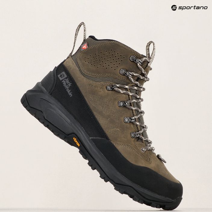 Jack Wolfskin men's Terraquest Arctic Texapore Mid cold coffee trekking boots 3