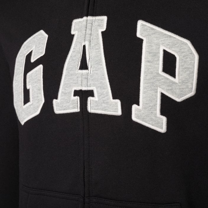 Men's GAP XLS FT Arch FZ HD sweatshirt true black 4
