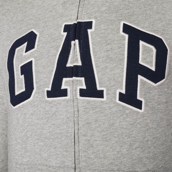 Men's GAP XLS FT Arch FZ HD sweatshirt b10 grey heather 4