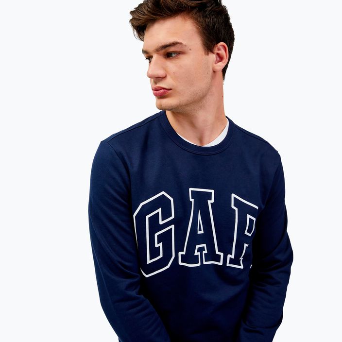 Men's GAP Logo Crewneck sweatshirt blue navy 4