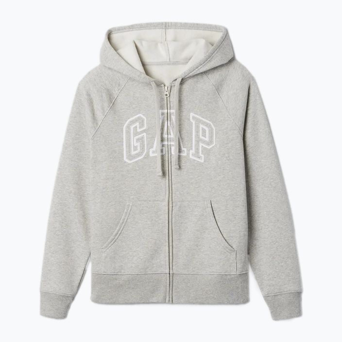 Women's GAP V-Gap Heritage FZ HD sweatshirt light heather grey 5