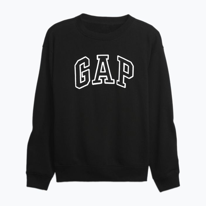 Women's GAP V-Gap Heritage Crew sweatshirt true black