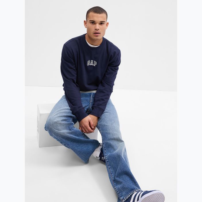 Men's sweatshirt GAP V-Intx Logo Fashion Crew tapestry navy