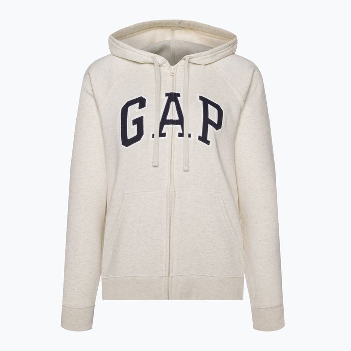 GAP women's V-Gap Heritage FZ HD oatmeal heather sweatshirt 3