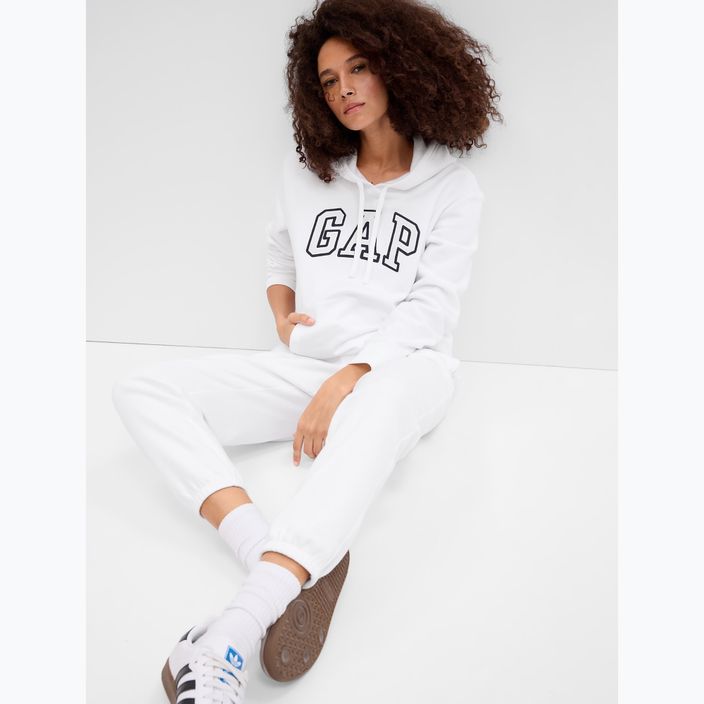 Women's GAP V-Gap Heritage PO HD optic white sweatshirt